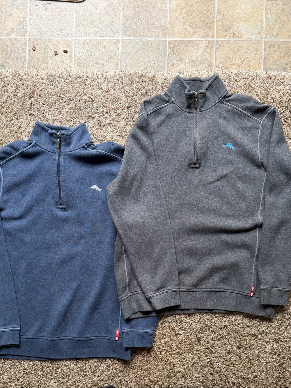 Bundle 2 *Tommy Bahama Relax* 1/4 zip men’s casual sweaters sweatshirts - M